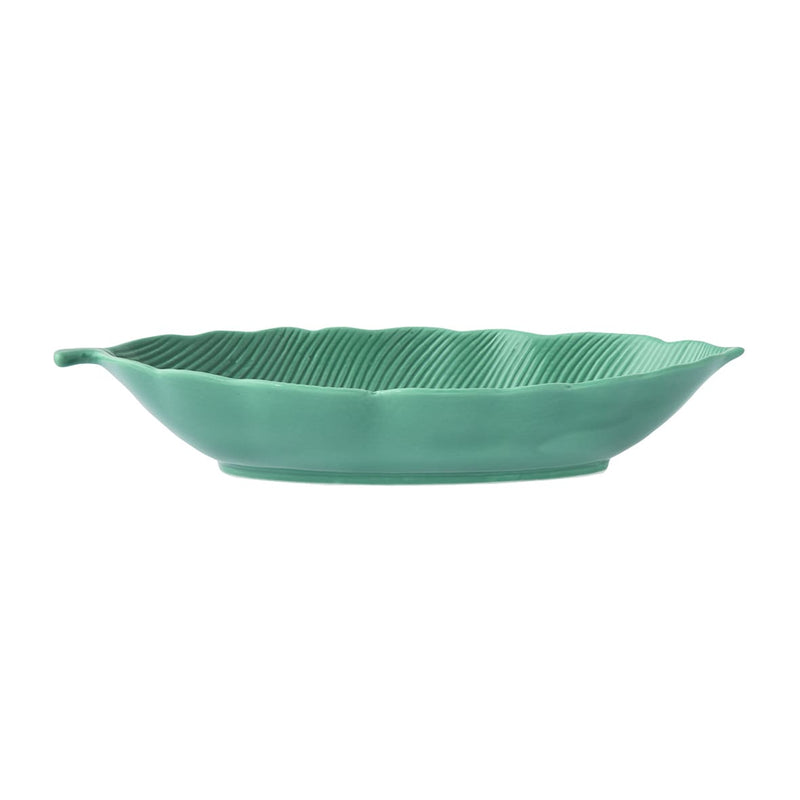 Easy Life Madagascar 36x16cm Tropical Leaf Bowl in Box - Light Green