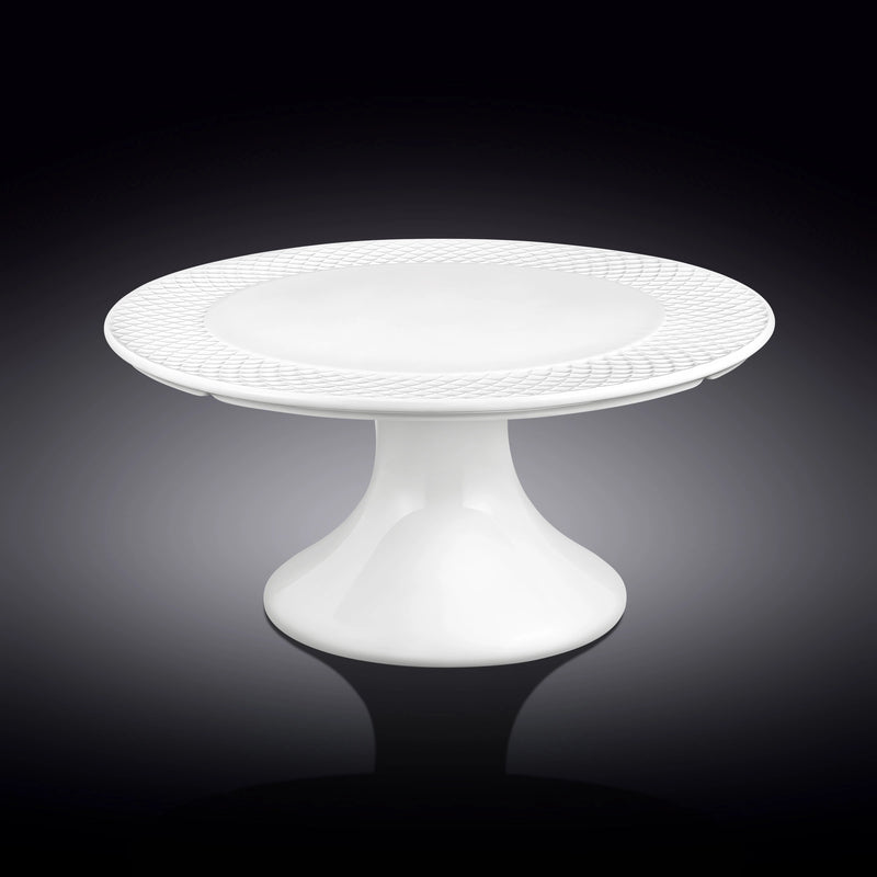 Wilmax Diamond 30x10cm Cake Stand - White