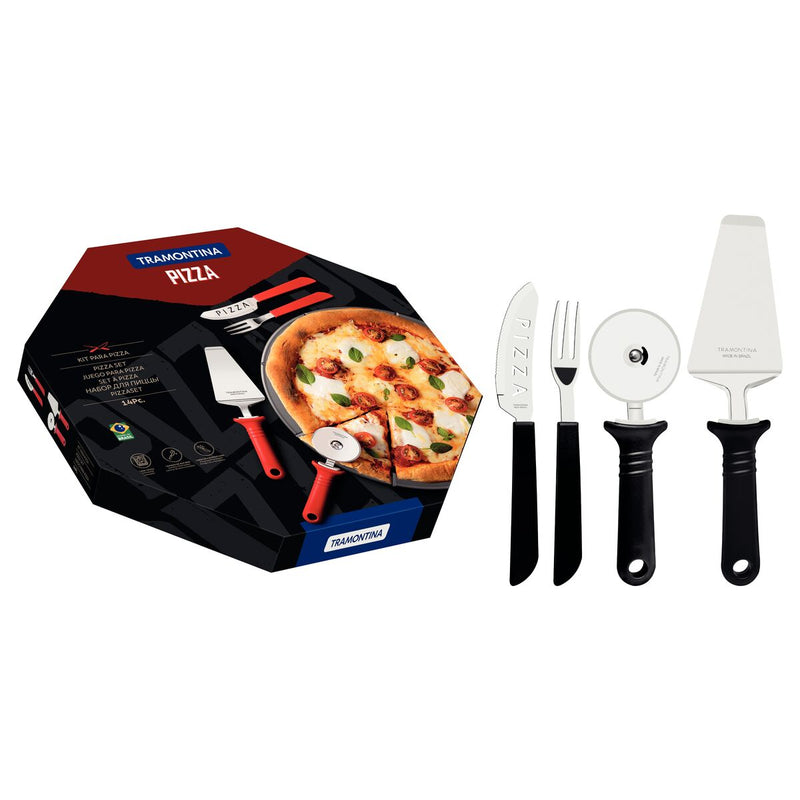 Tramontina 14-Piece Pizza Cutting Set - Black