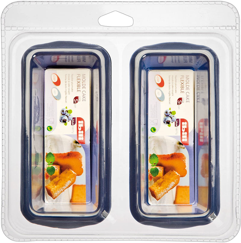 Ibili Blueberry Set of 2 Plum 14x6cm Cake Molds