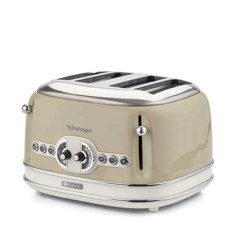 Ariete Vintage 156 4-Slice Toaster - Beige