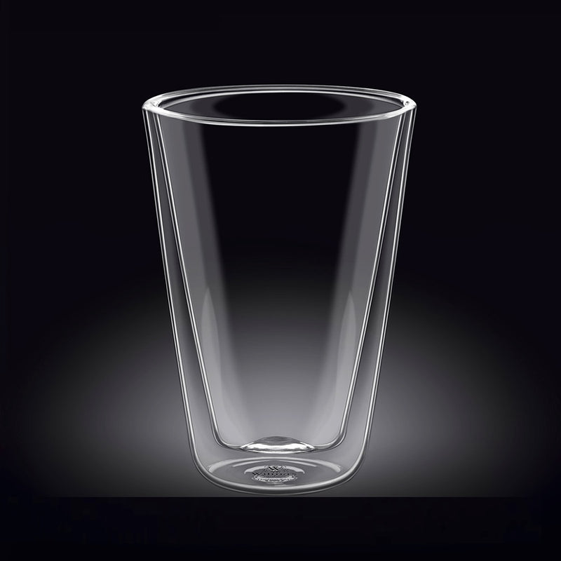 Wilmax Thermo 100ml Double-Wall Glass Tumbler