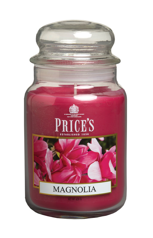 Price's Large Scented Candle Jar with Lid - Magnolia