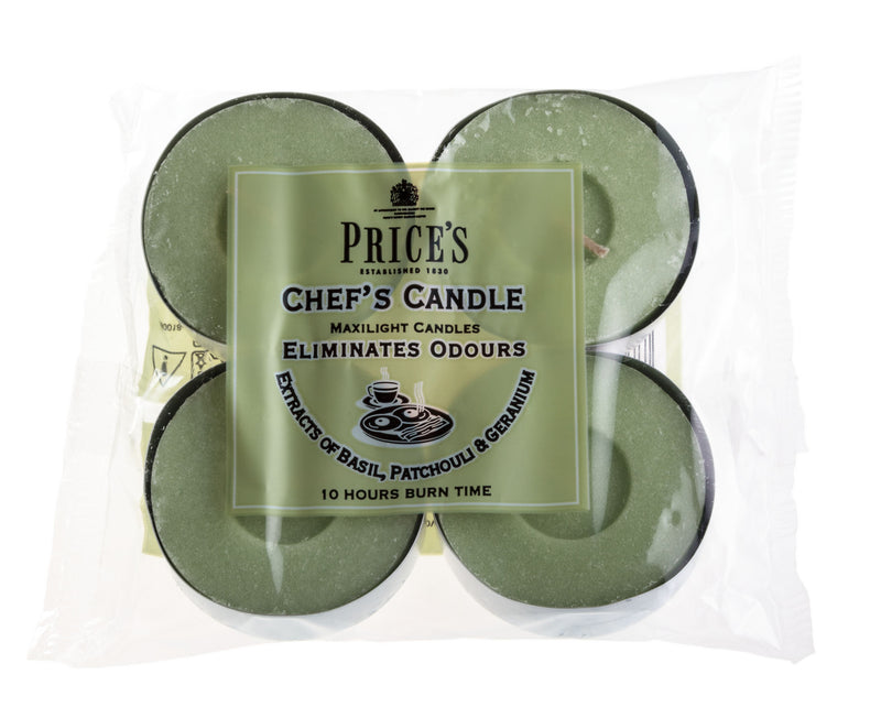 Price's Chef's 4-Piece Scented Tealight Set