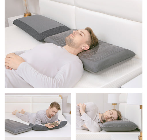 ARMN Pedic Charcoal Memory Pillow with Cooling Gel