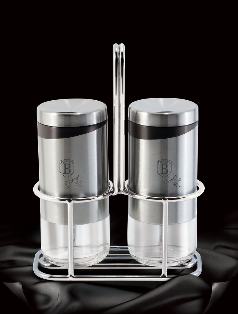 Berlinger Haus 3-Piece Spice Rack Set - Stainless Steel