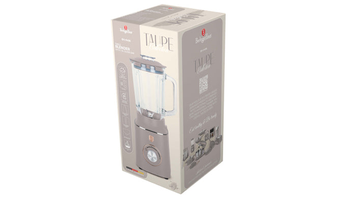 Berlinger Haus 1.5L Glass Table Blender - Taupe Collection