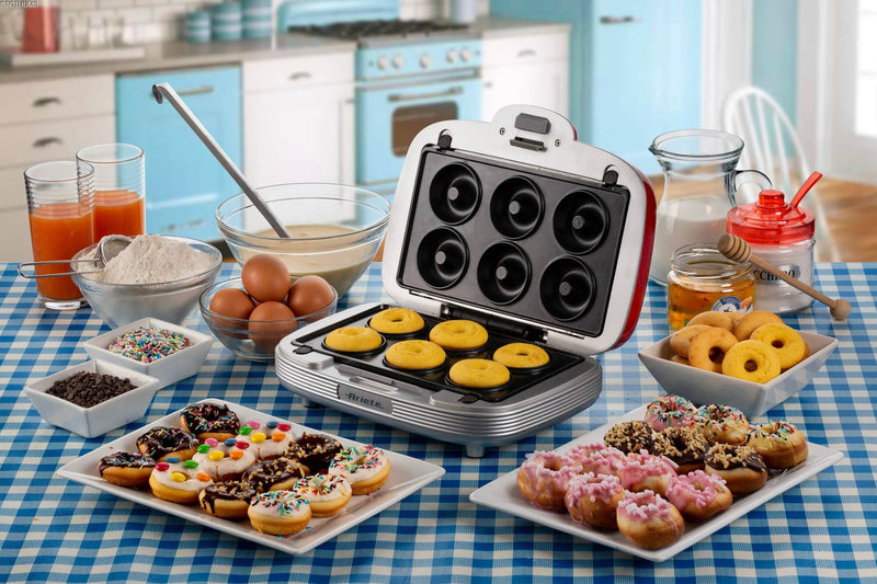 Ariete Party Time 1972 Sandwich/Muffin/Donut Maker - Red