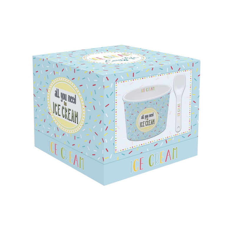Easy Life Onfleek 2-Piece Ice Cream Set in Box - Blue