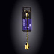 Wilmax 25cm Steel Spoon - Gold