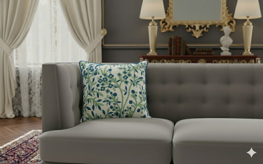 ARMN House Warming 45x45cm Floral Cusion Cover - Sage Green