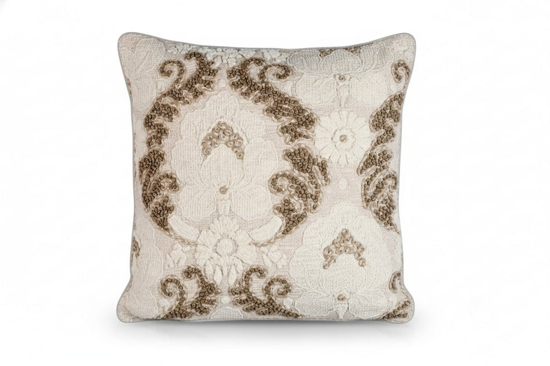 ARMN House Warming 45x45cm Texture Cusion Cover - White & Brown