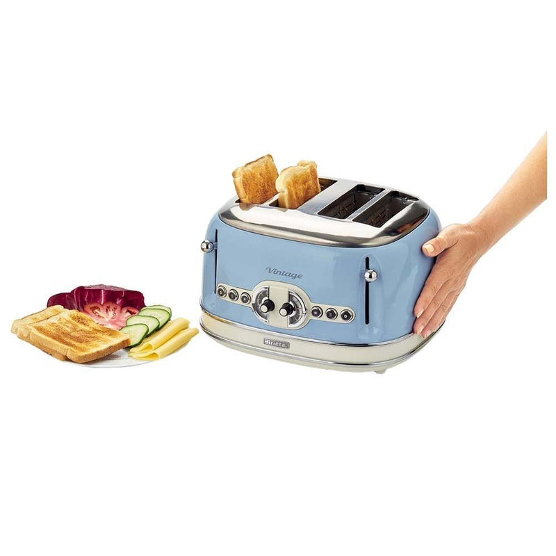 Ariete Vintage 156 4-Slice Toaster - Blue