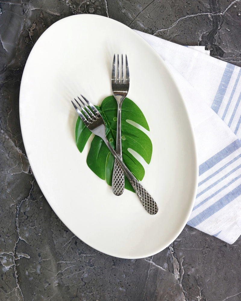Wilmax Olivia Pro 36cm Oval Platter - White