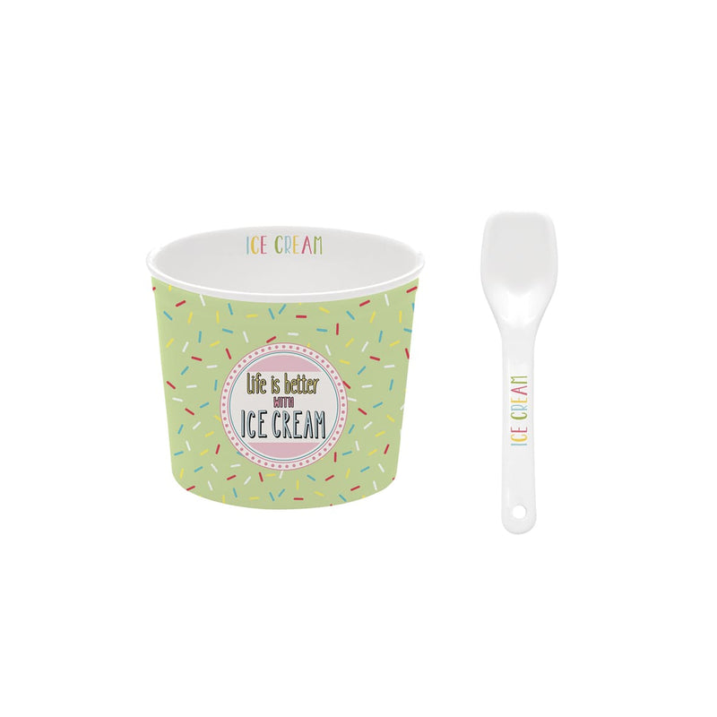 Easy Life Onfleek 2-Piece Ice Cream Set in Box - Green