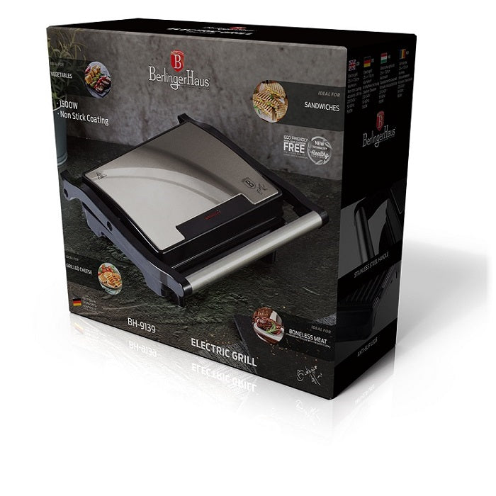 Berlinger Haus 1500W Electric Grill - Steel