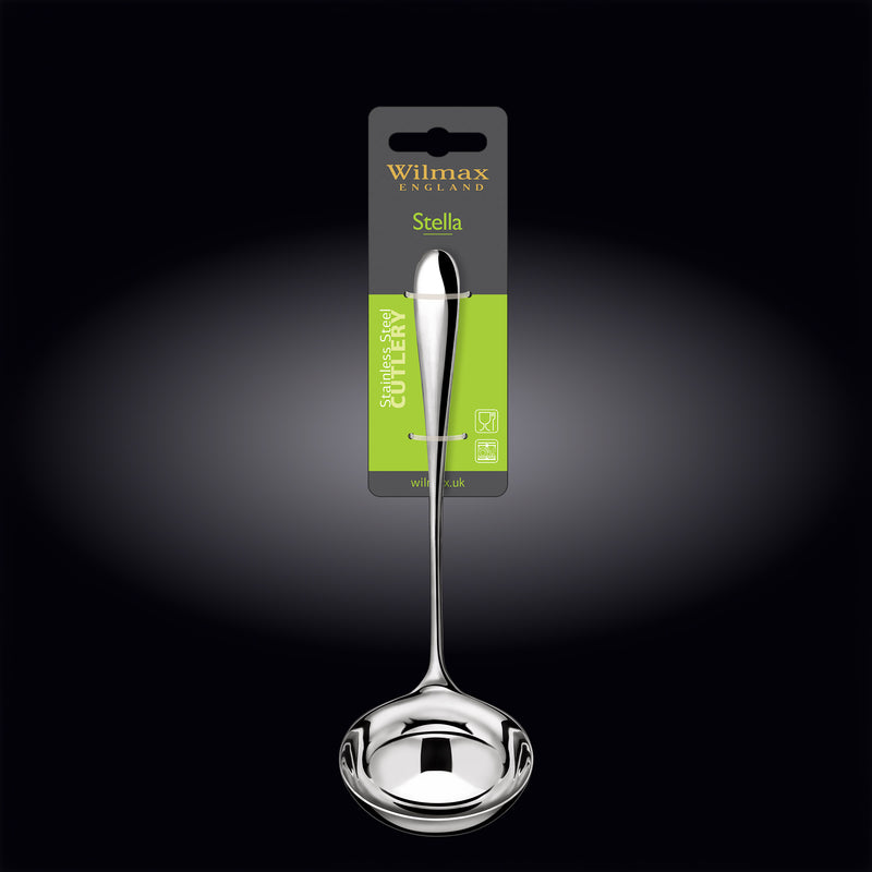 Wilmax Stella 26cm Soup Ladle - Silver