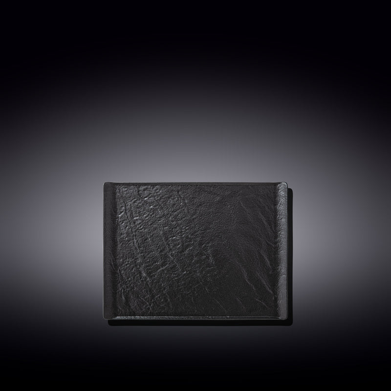 Wilmax SlateStone 19x14cm Rectangle Dish - Black