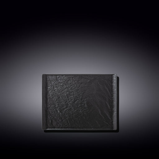 Wilmax SlateStone 19x14cm Rectangle Dish - Black