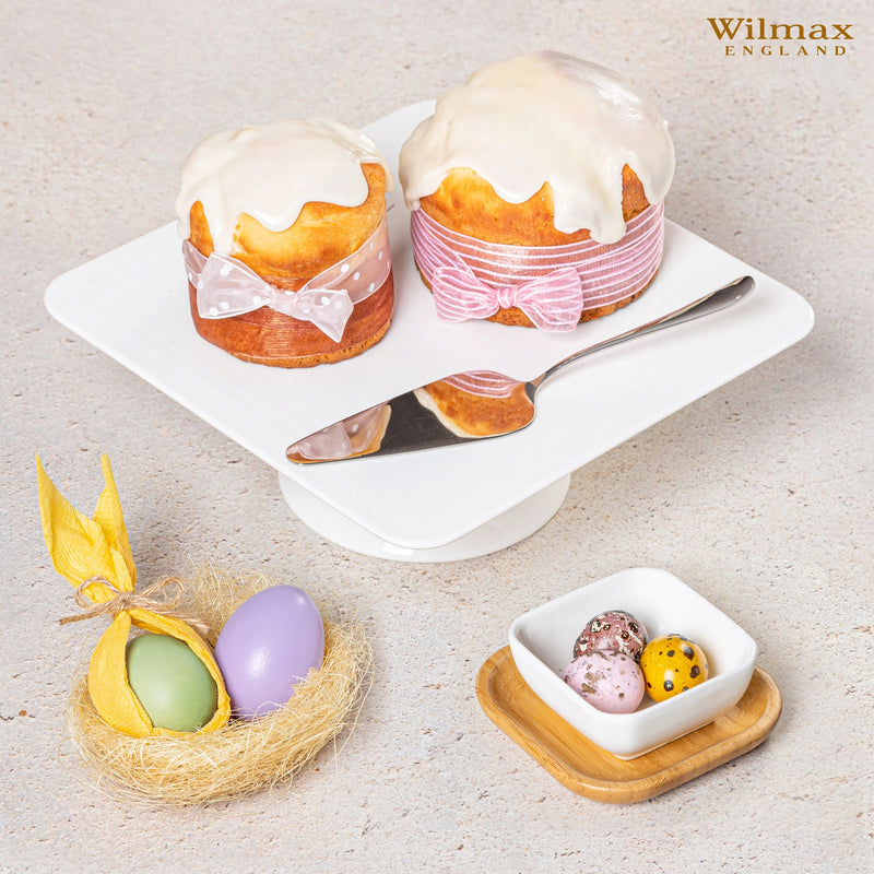Wilmax 25x25cm Cake Stand - White