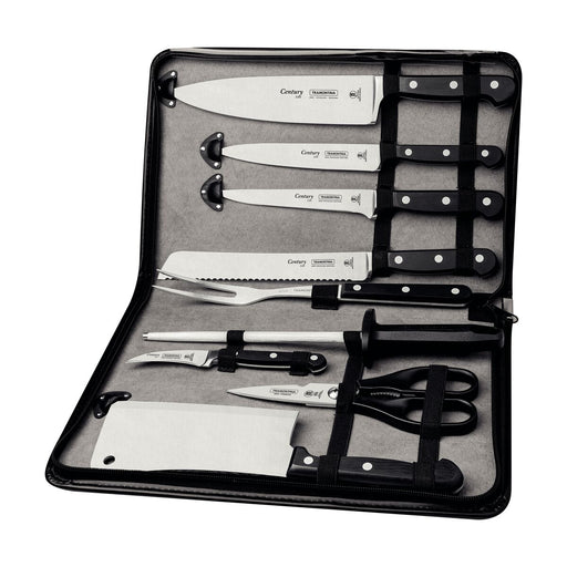 Tramontina Century 10-Piece Chefs Knife Set - Black