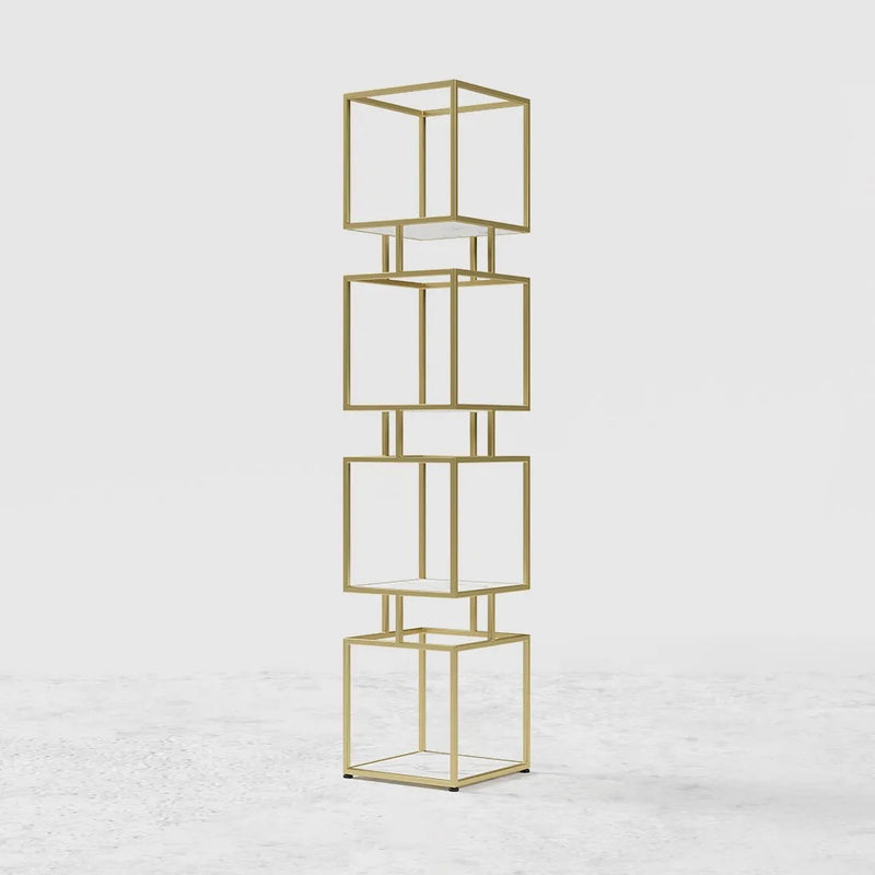 ARMN Regency 5-Shelf Stand - Gold