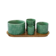 Easy Life Tropicana 5-Piece Dipping Set in Box - Green