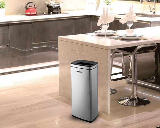 ARMN Roma 30L Waste Bin - Silver
