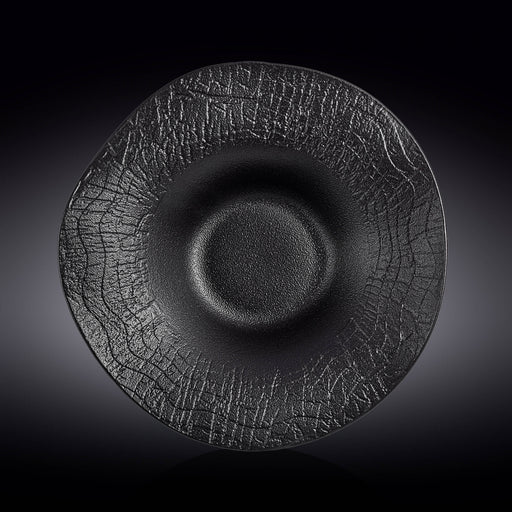 Wilmax WoodStone 36cm Deep Plate - Black