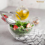 Wilmax 26cm Stainless Steel Serving Tongs - Silver