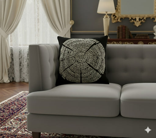 ARMN House Warming 45x45cm Circles Cusion Cover - Black