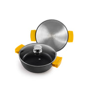Ibili Evolution 30cm Stewing Pan with Lid - Black