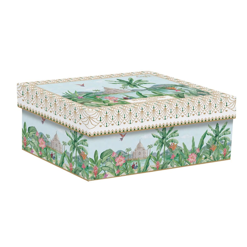 Easy Life Paradise Sauvage 240ml 4-Piece Cups & Saucers Set in Box - Multicolored