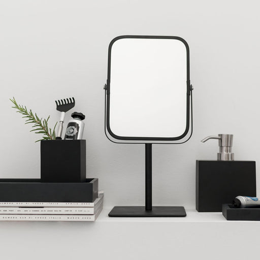 Aquanova Moon 2X Magnifying Mirror - Black