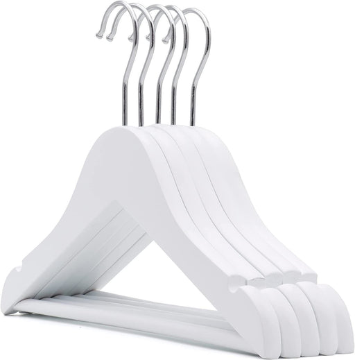 ARMN Tidyup 4-Piece Wooden Hanger Set - White