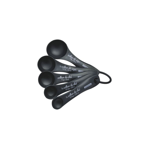 Tramontina Utilita 5-Piece Measuring Spoon Set - Black