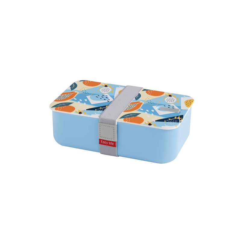 Easy Life Abstract 1000ml 1-Layer Lunchbox - Blue