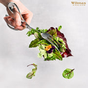 Wilmax 26cm Stainless Steel Serving Tongs - Silver