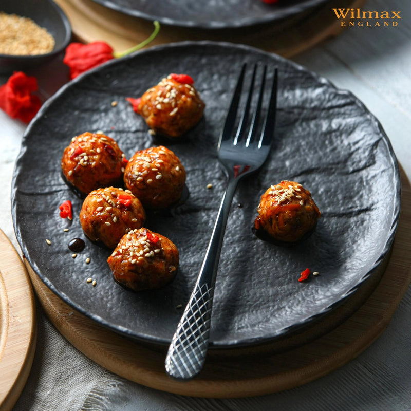 Wilmax SlateStone 20cm Round Plate - Black