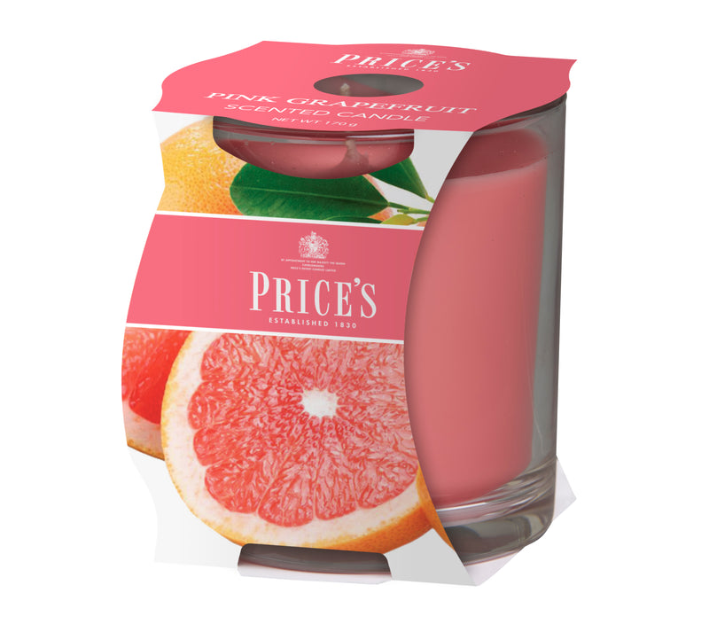 Price's Scented Candle Cluster - Pink Grafruit