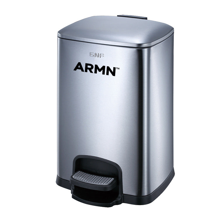 ARMN Roma 5L Waste Bin - Silver