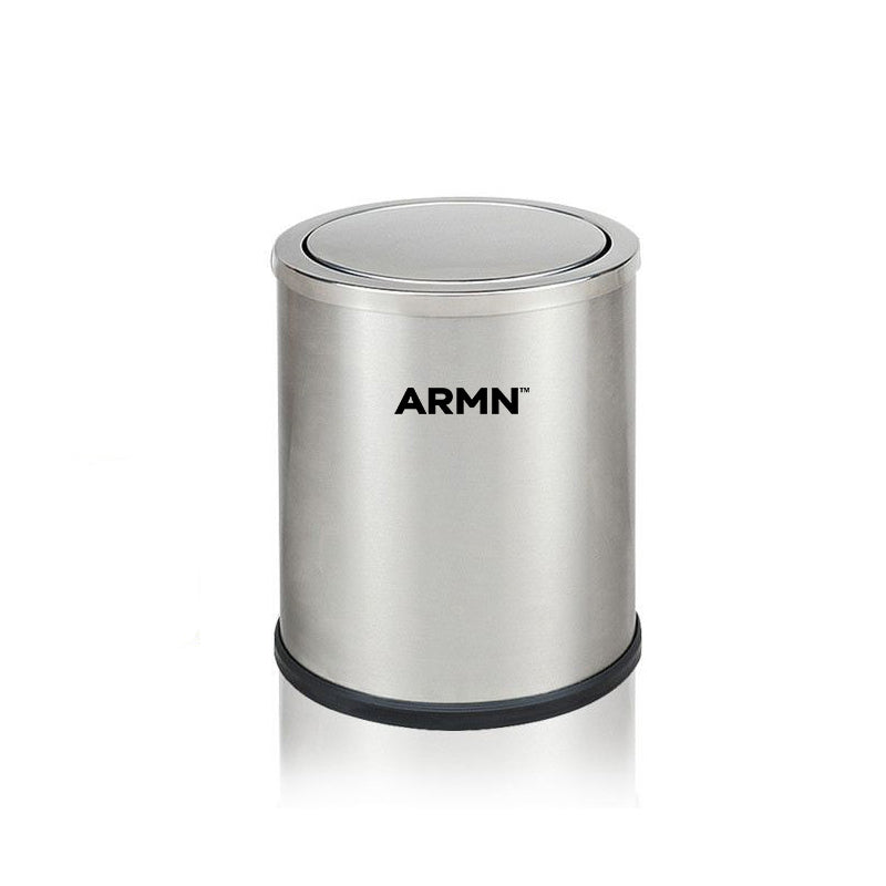 ARMN Roma 5L Waste Bin - Silver