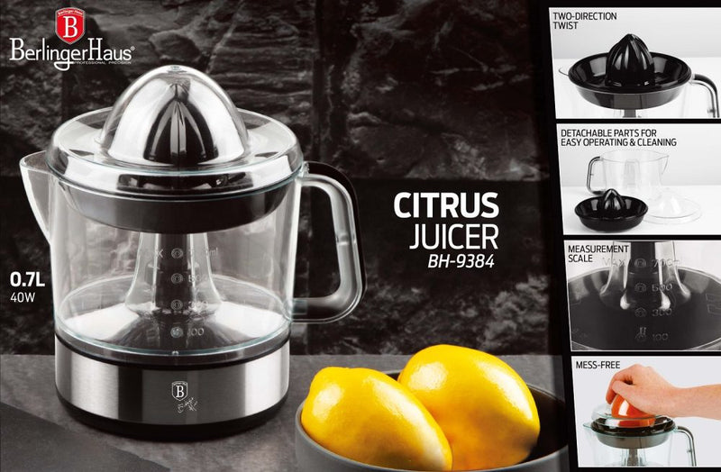 Berlinger Haus 700ml Electric Juicer - Matte Black