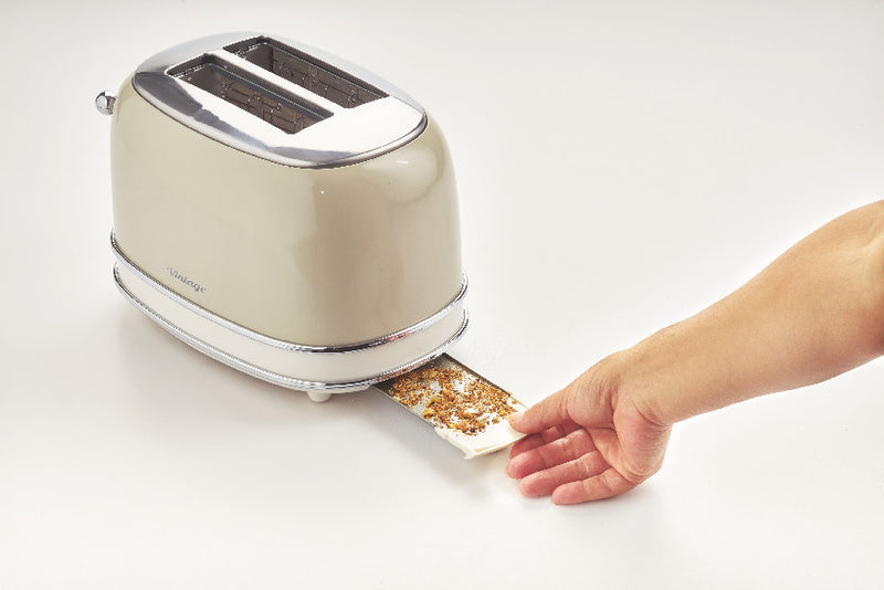 Ariete Vintage 155 2-Slice Toaster - Beige