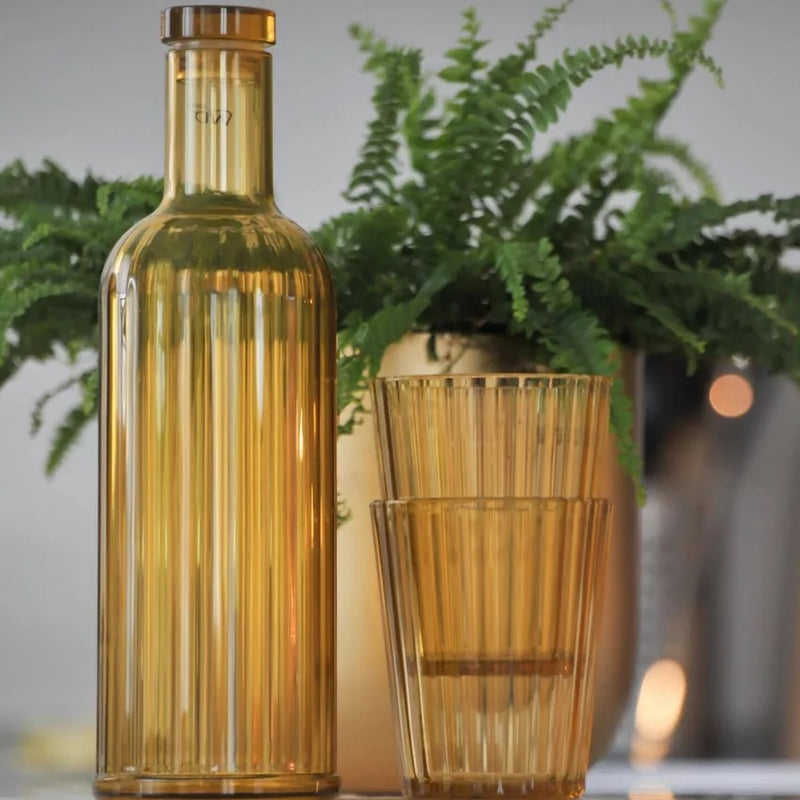 Easy Life 370ml Acrylic 2-Piece Tumbler Set - Amber