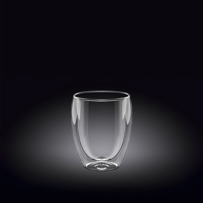 Wilmax 100ml Double-Wall Glass Tumbler