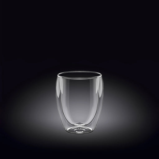 Wilmax 100ml Double-Wall Glass Tumbler