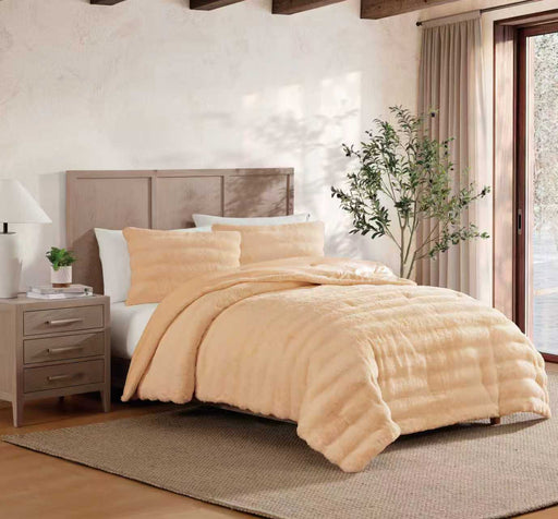 ARMN Veloura 4-Piece King Comforter Set - Dark Beige