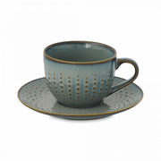 Easy Life Drops 250ml Cup & Saucer Set - Celadon