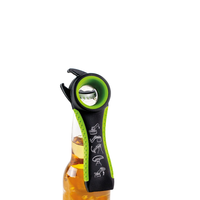 Ibili Easy 5-in-1 Easy Opener - Black&Green